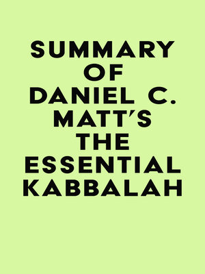 cover image of Summary of Daniel C. Matt's the Essential Kabbalah
